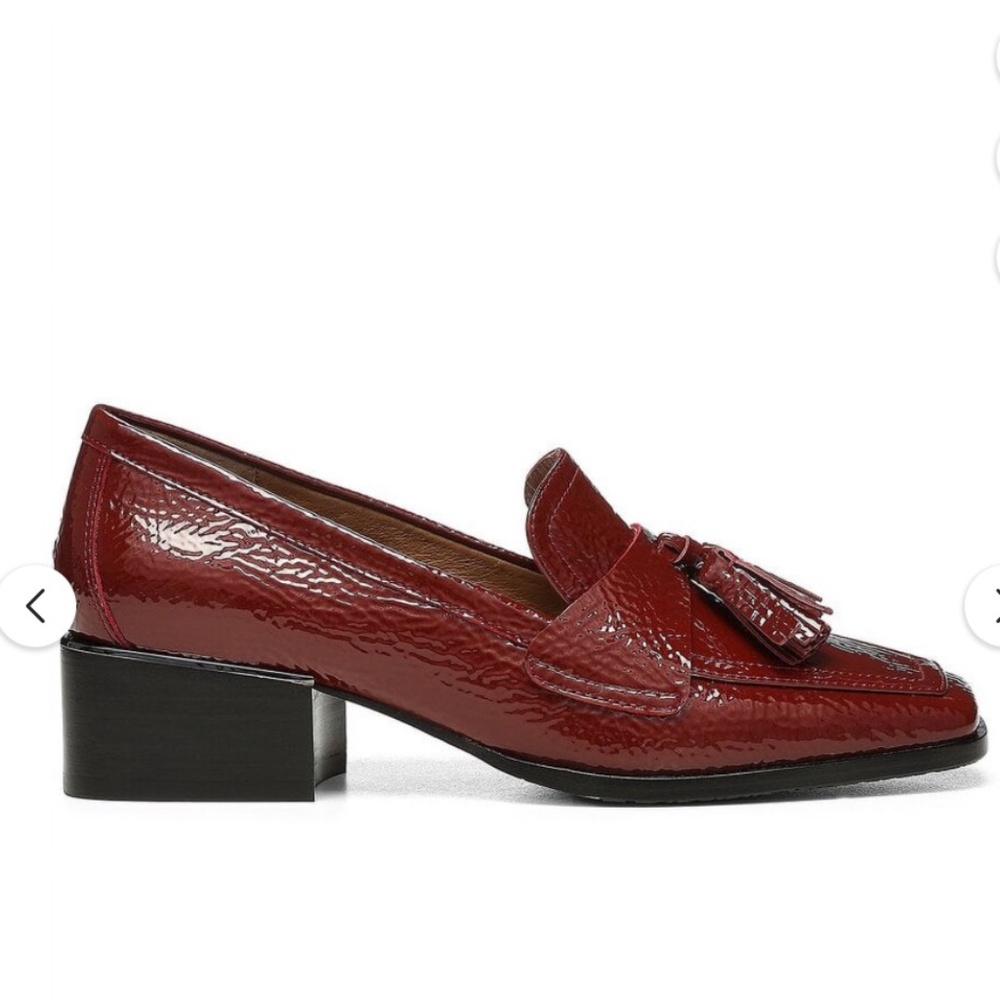 NIB Donald J. Pliner Womens AVICI Patent Leather Tassel Loafers
